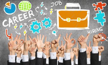 Bir dizi el hareketi.