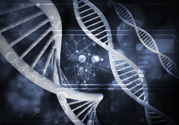 Fondo de moléculas de ADN — Foto de Stock