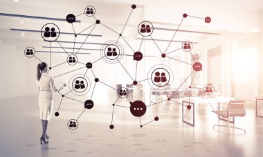 Etkin nokta f olarak ağ ve sosyal iletişim kavramı