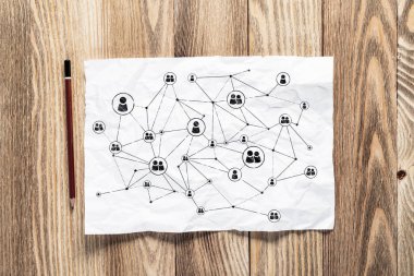 İnsan kaynakları yönetimi kalem el çizilmiş