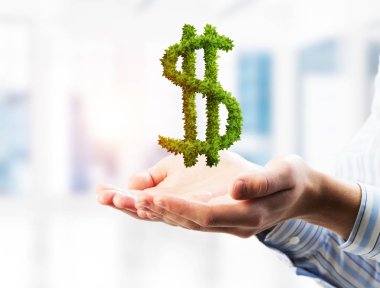 Finansal büyüme ve para yatırımı kavramı. Karışık ortam