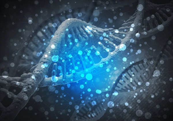 DNA molecules background — Stock Photo, Image