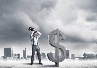 Genç öfkeli işadamı keman taşı sembolüyle kaza yapacak.