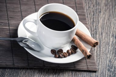 ahşap masa kahve espresso fincan