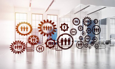 Etkili modern iş için ağ ve kablosuz bağlantı kavramı