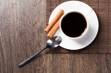 ahşap masa kahve espresso fincan