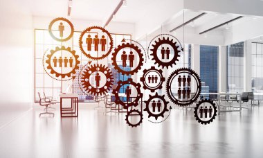 Etkili modern iş için ağ ve kablosuz bağlantı kavramı