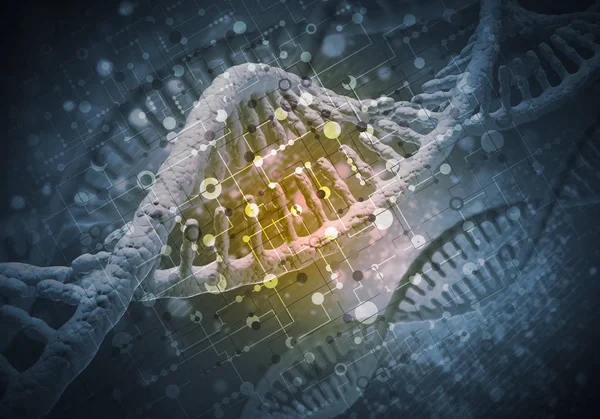 DNA molecules background — Stock Photo, Image