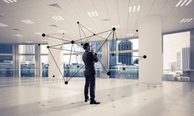 Ağ kurma ve sosyal iletişim kavramı modern iş için etkili bir nokta