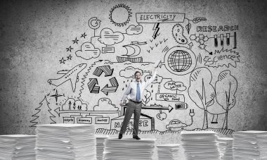 Başarılı bir iş adamı olmak için çok çalış..