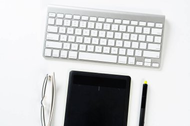 Modern çalışma alanının en üst görünümü