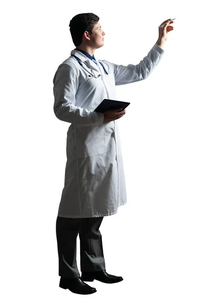 Doctor with tablet — Stock Photo, Image