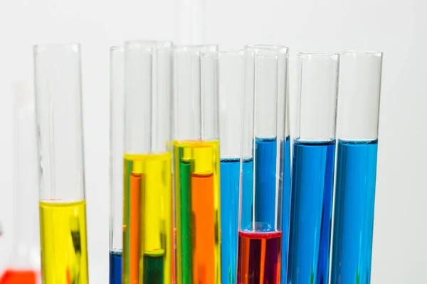Analiza Synteza Laboratorium Odczynniki Chemiczne Próbki Probówkach Badania Rozwój Laboratoriów — Zdjęcie stockowe