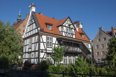 Gdansk, Polonya için yarı ahşap ev