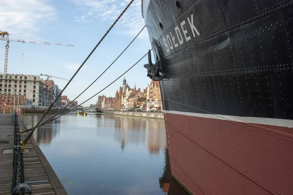 Famous Ship Soldek Anchored City Center Gdasnk Poland — Stock Photo, Image
