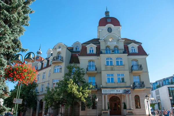 Beautiful Spa Resort Architecture Sopot Baltic Sea Poland — Stock Photo, Image