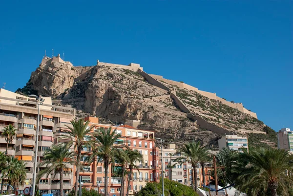 Fortaleza Castelo Alicante Cima Uma Montanha Espanha — Fotografia de Stock