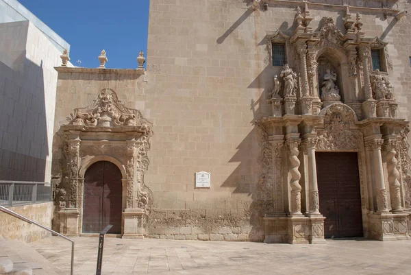 Facciata Della Cattedrale Alicante Spagna — Foto Stock