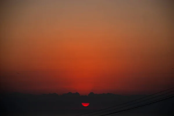 Nascer Sol Sobre Mar Costa Blanca Espanha — Fotografia de Stock