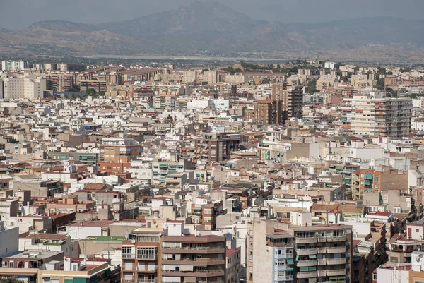 Vista Sobre Cidade Área Residencial Alicante Costa Brava Espanha — Fotografia de Stock