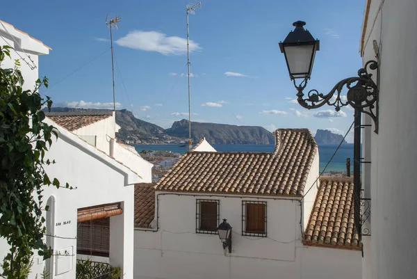 Vista Sobre Casas Altea Para Mar Costa Blanca Espanha — Fotografia de Stock