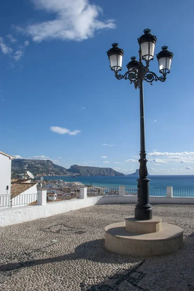 Vista Sobre Casas Altea Para Mar Costa Blanca Espanha — Fotografia de Stock