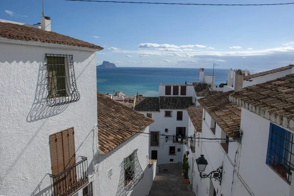 Vista Sobre Las Casas Altea Mar Costa Blanca España —  Fotos de Stock