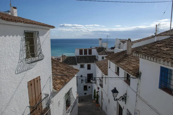 Vista Sobre Las Casas Altea Mar Costa Blanca España — Foto de Stock