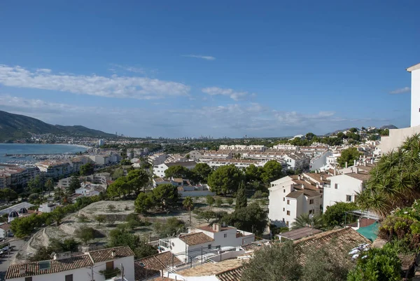 Utsikt Över Hus Altea Till Havet Costa Blanca Spanien — Stockfoto