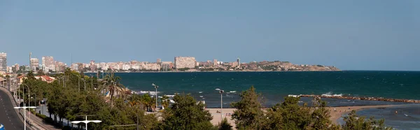 Vista Panorâmica Sobre Mar Baía Alicante Costa Blanca Espanha — Fotografia de Stock