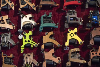 Saint Petersburg, Ru / Rusya - 06 08 2018: 16 Dövme Festivali. Açıklayıcı yazı işleri.