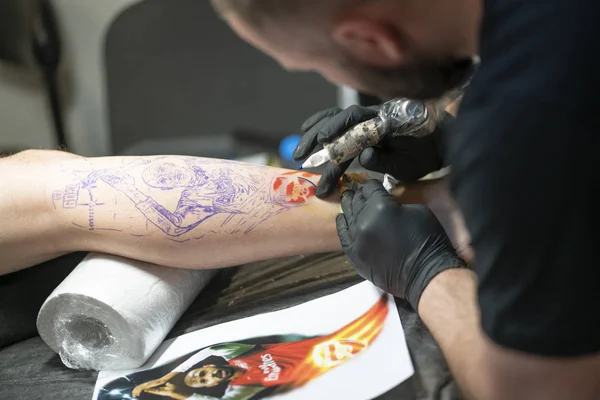 Sint Petersburg Rusland 2018 Het 16E Festival Van Tattoo Illustratieve — Stockfoto