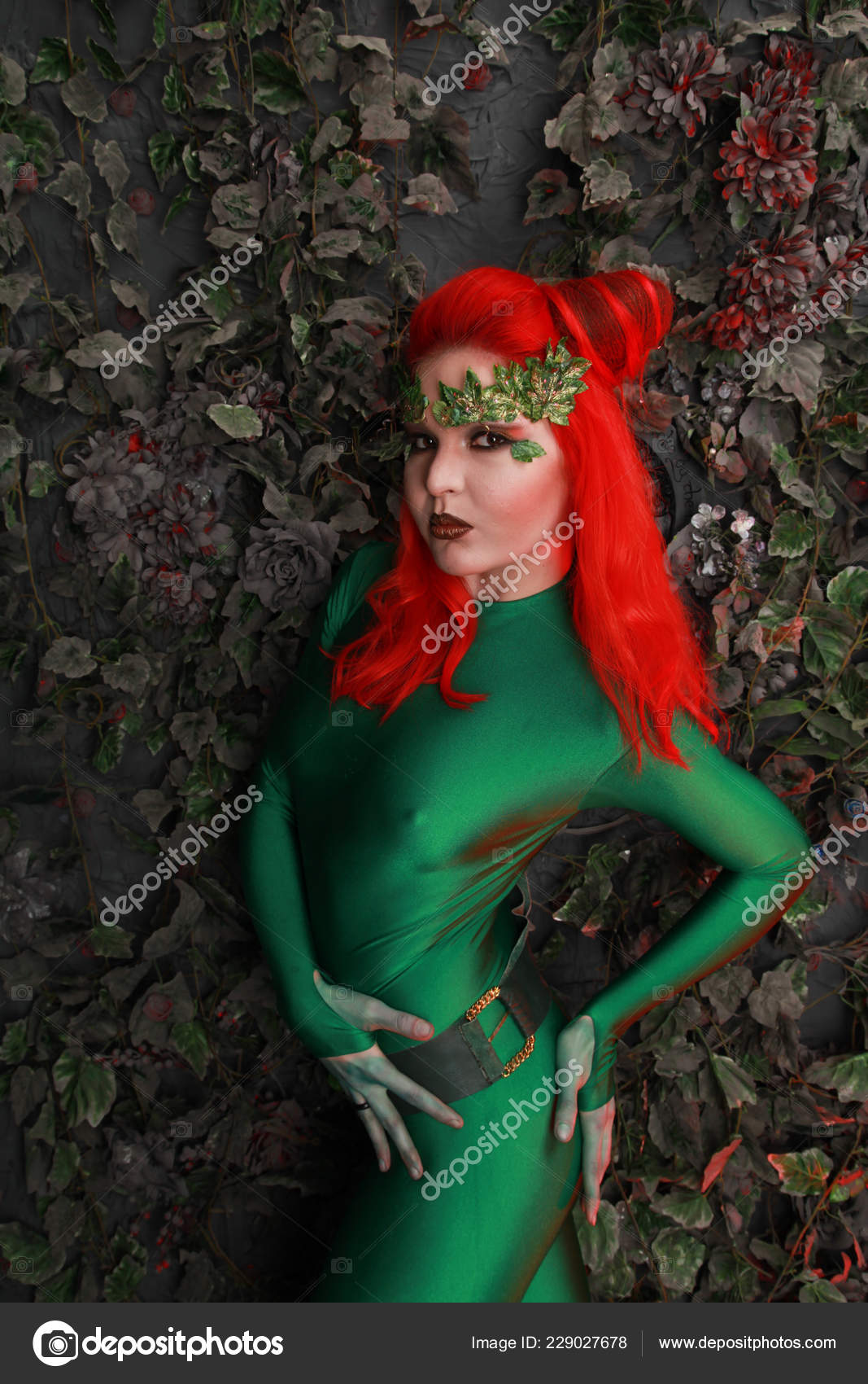 ᐈ Superhero Poison Ivy Stock Images Royalty Free Poison Ivy Costume Pictures Download On Depositphotos