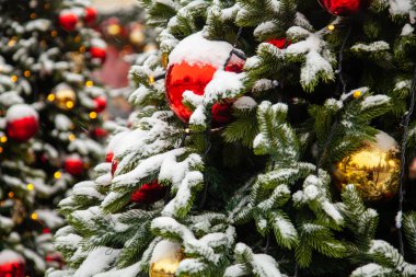 Güzel dekore edilmiş Noel ağacı