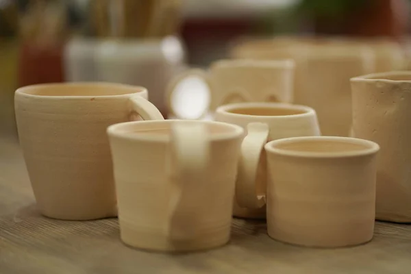 Obehandlad Keramik Från Lera Potteriet — Stockfoto