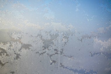 donmuş kış pencere cam