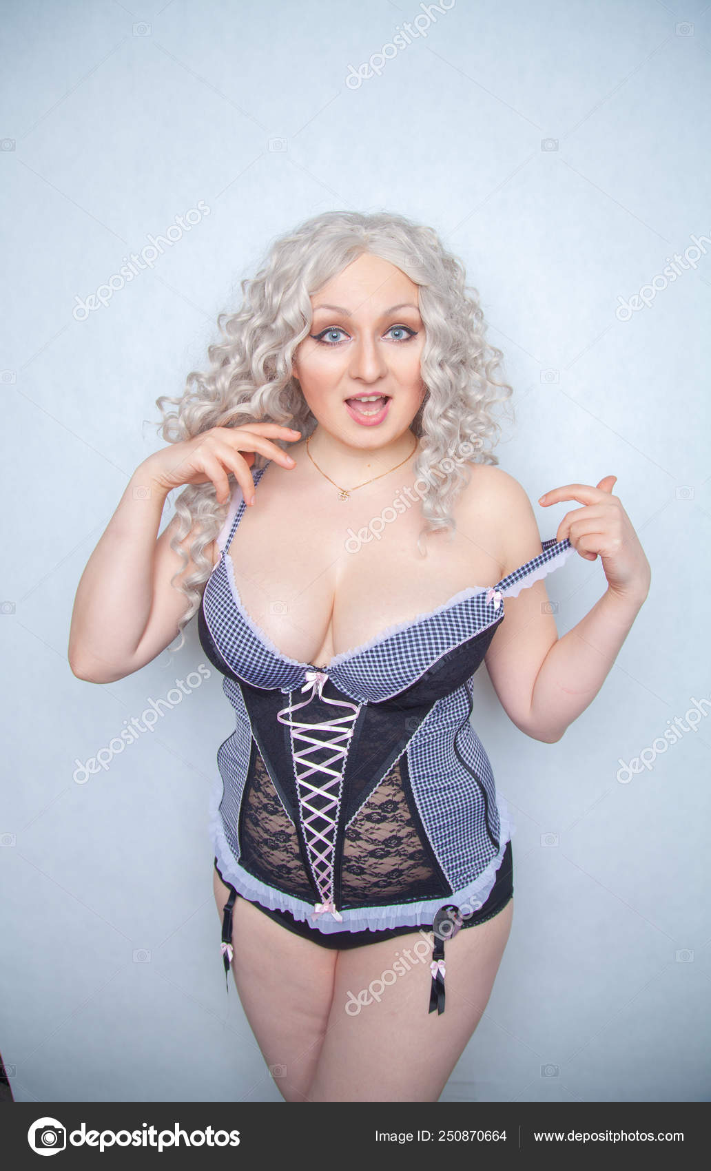Sexy Slightly Chubby Blonde