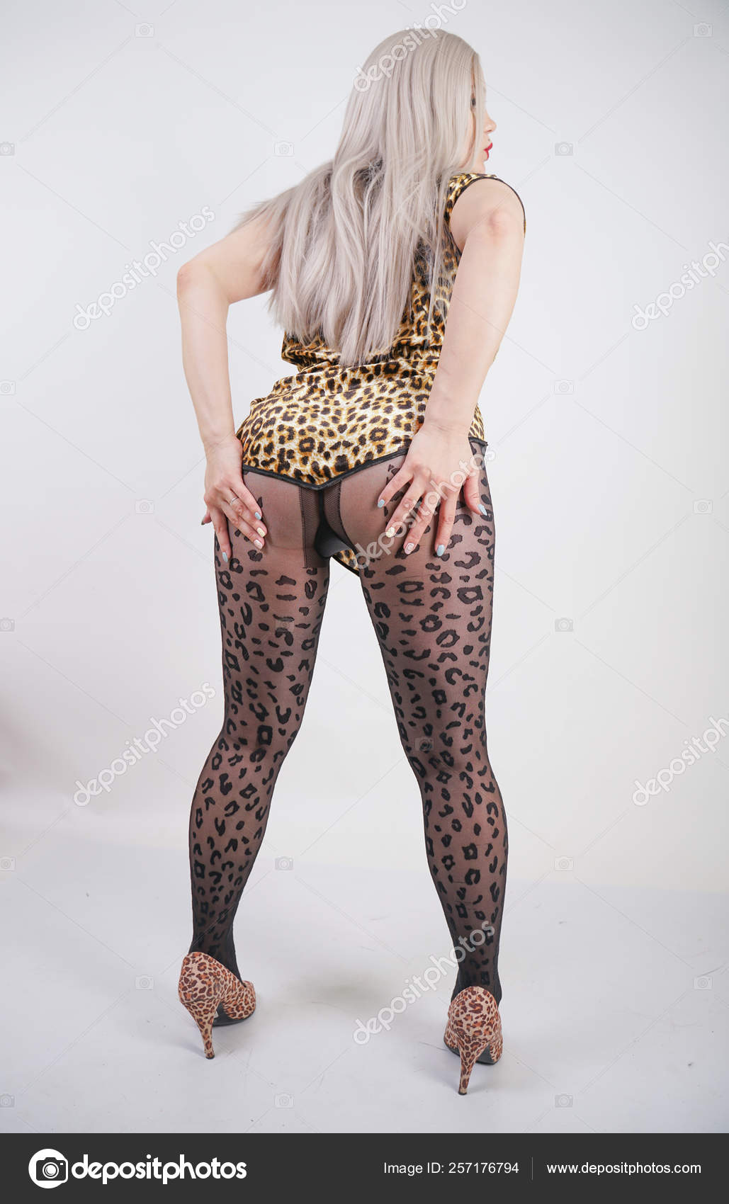 Sexual Erotic Adult Girl Plump Curvy Body Wearing Mini Dress Stock Photo by ©agnadevi 257176794 pic
