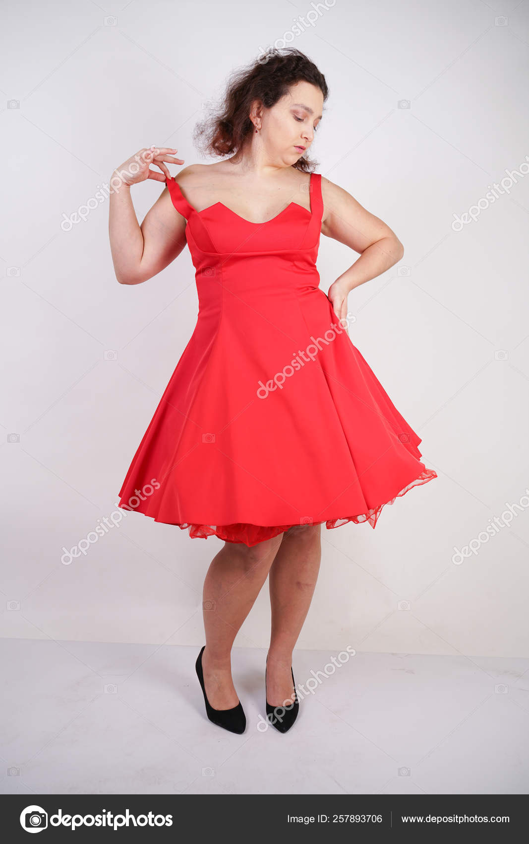 white dress for chubby
