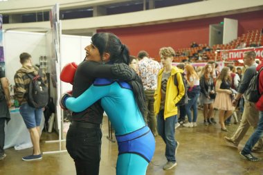 Saint Petersburg, Ru / Rusya - 04 29 2019: Epic Con Saint Petersburg cosplay şenlikli. açıklayıcı editoryal.