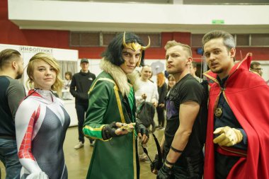 Saint Petersburg, Ru / Rusya - 04 29 2019: Epic Con Saint Petersburg cosplay şenlikli. açıklayıcı editoryal.
