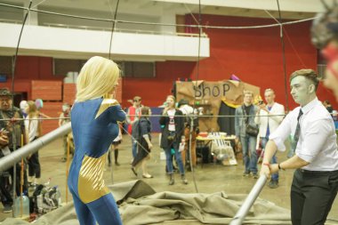 Saint Petersburg, Ru / Rusya - 04 29 2019: Epic Con Saint Petersburg cosplay şenlikli. açıklayıcı editoryal.