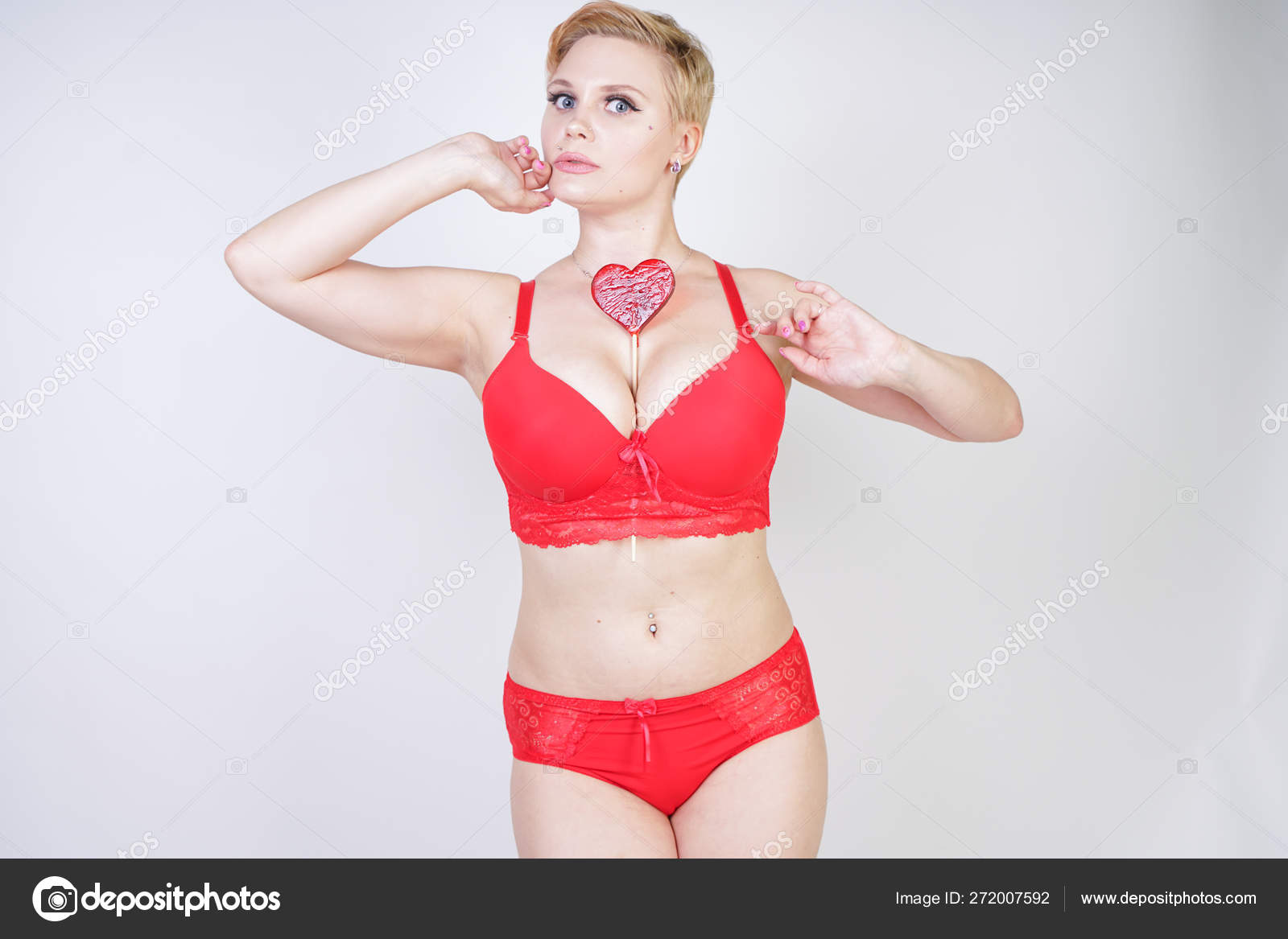 Chubby Girl Short Haircuts Beautiful Young Caucasian Chubby