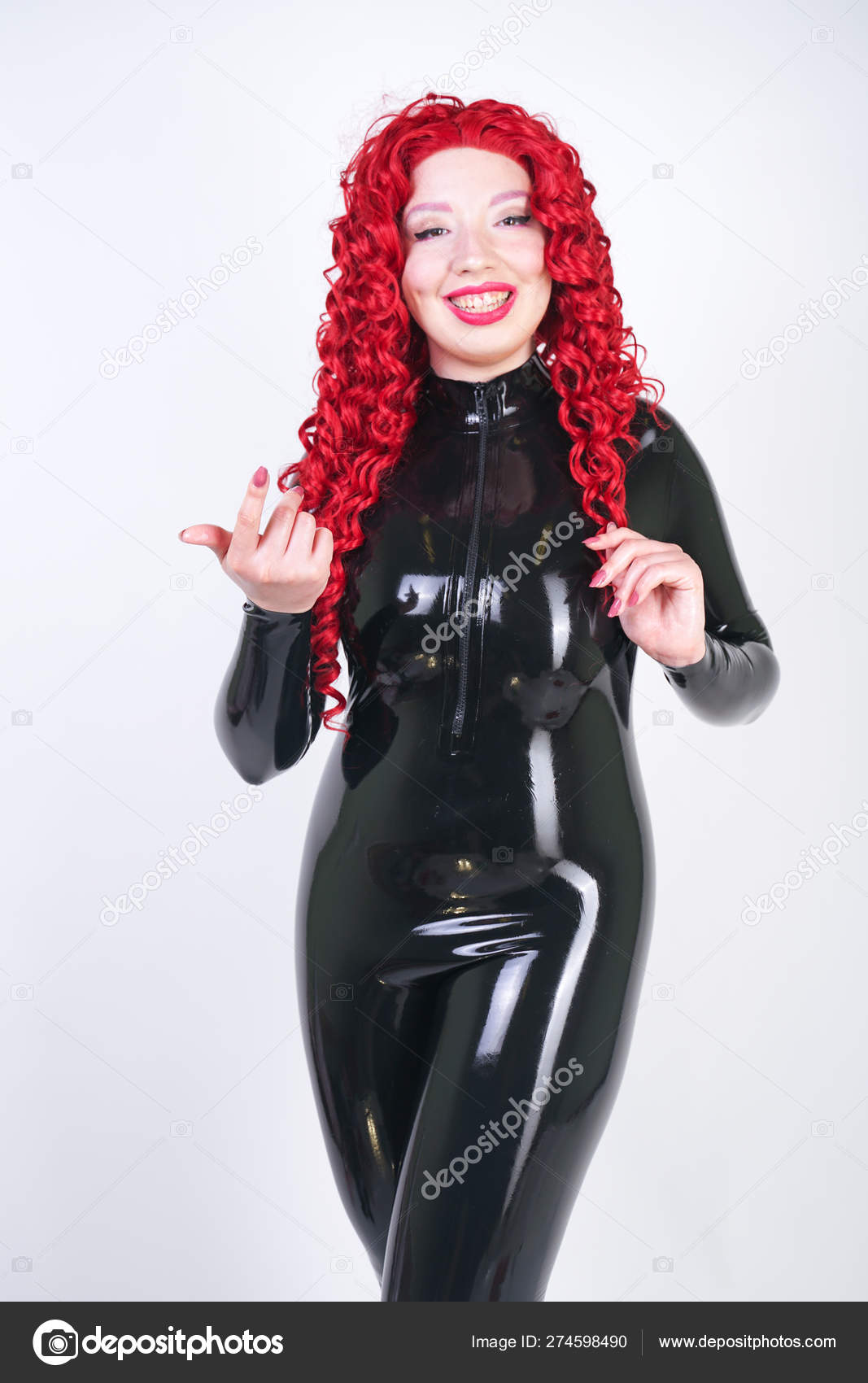 Beautiful Size Vamp Mistress Posing Bdsm Woman Glamour Latex Clothes Stock Photo by ©agnadevi 274598490 image