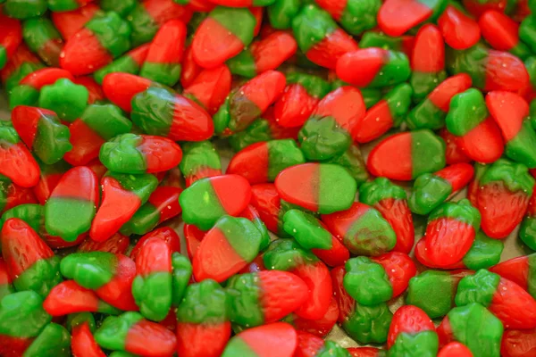 Heerlijke Multi Gekleurde Fruit Marmelade Ongezonde Heldere Snoepjes Bulk Verschillende — Stockfoto