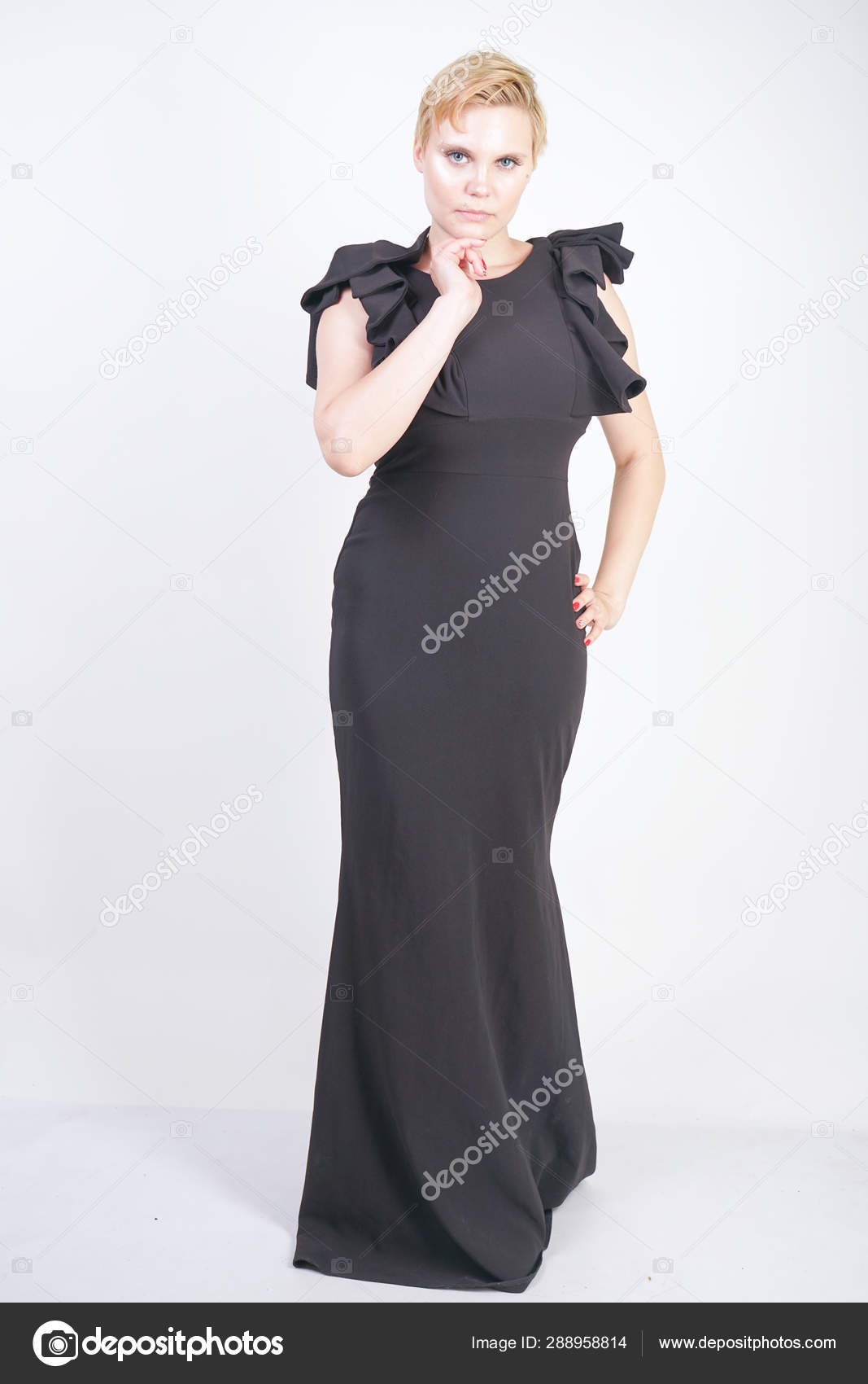 black dress for chubby