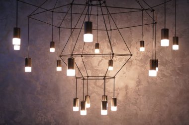 koyu arka plan moda odasında kapalı ışık