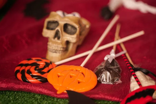 Halloween dekoracje domowe na trick lub psikus z nikim — Zdjęcie stockowe