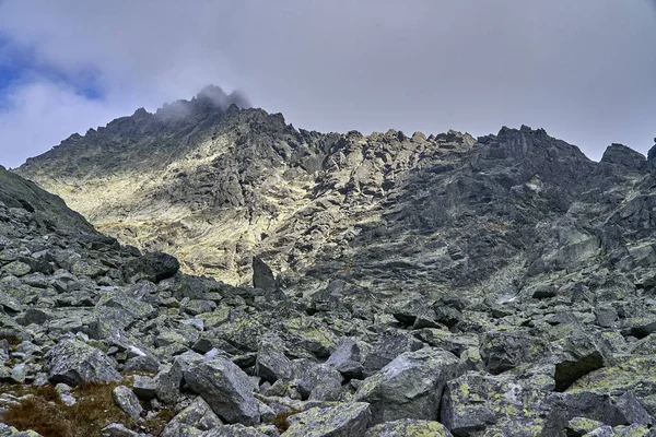 Beautiful Panoramic View High Tatras Mountains Early Autumn Northern Slovakia — Stock Photo, Image