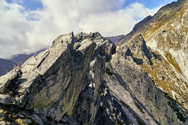 Vacker Utsikt Över Höga Tatrabergen Början Hösten Norra Slovakien Predne — Stockfoto